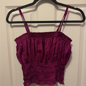 Apricot Lane Fuchsia Ruched Camisole